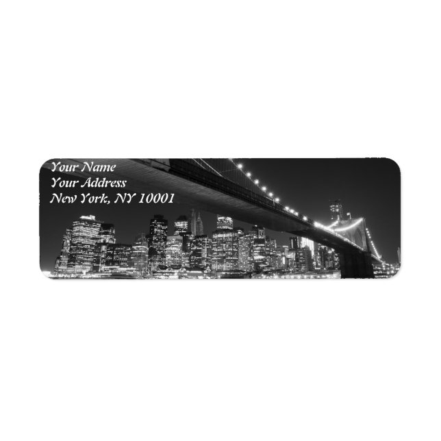 Brooklyn Bridge at Night, New York City (Vorne)