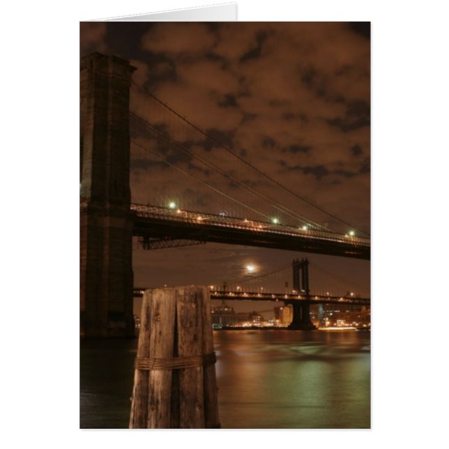 Brooklyn Bridge bei Nacht (Vorne)