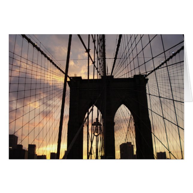 Brooklyn Bridge bei Sunset (Vorderseite (Horizontal))