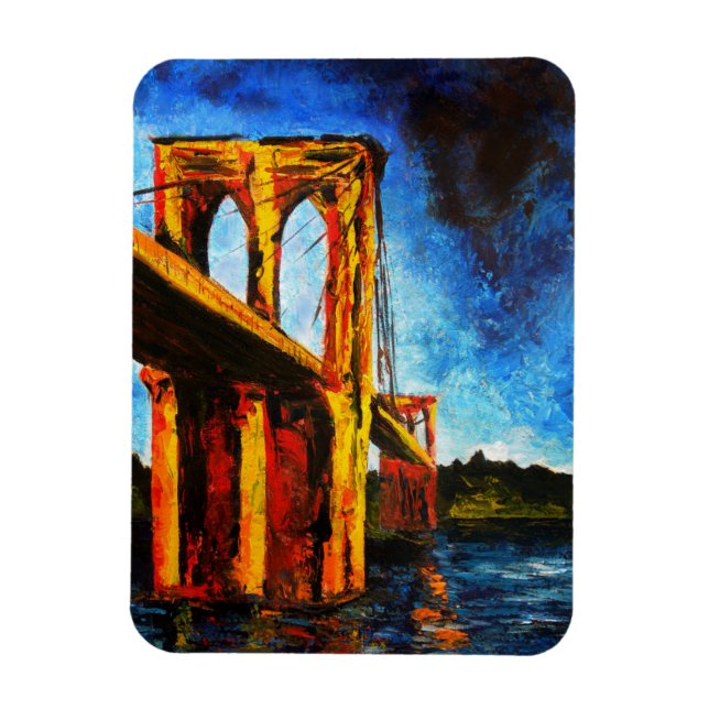 Brooklyn Bridge bis Utopia 2009 Magnet (Vertikal)