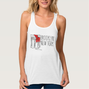 Brooklyn Bridge Bow New York City NYC Liebe Bklyn Tank Top