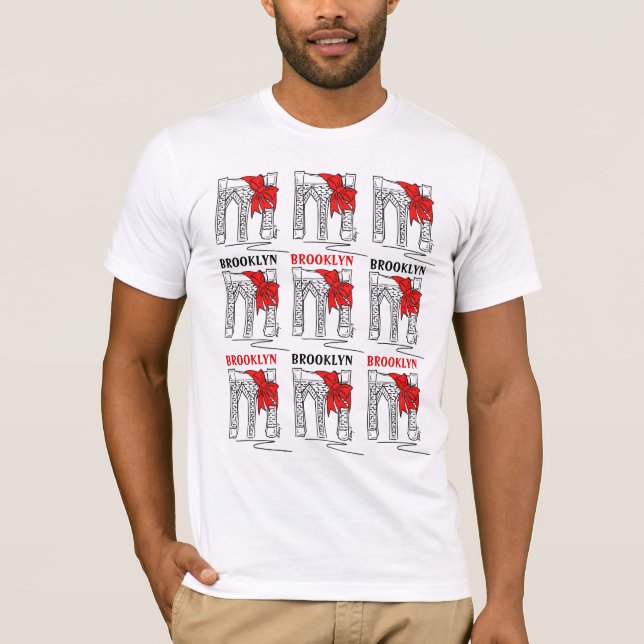 Brooklyn Bridge Bow NYC New York City Bklyn T-Shir T-Shirt (Vorderseite)
