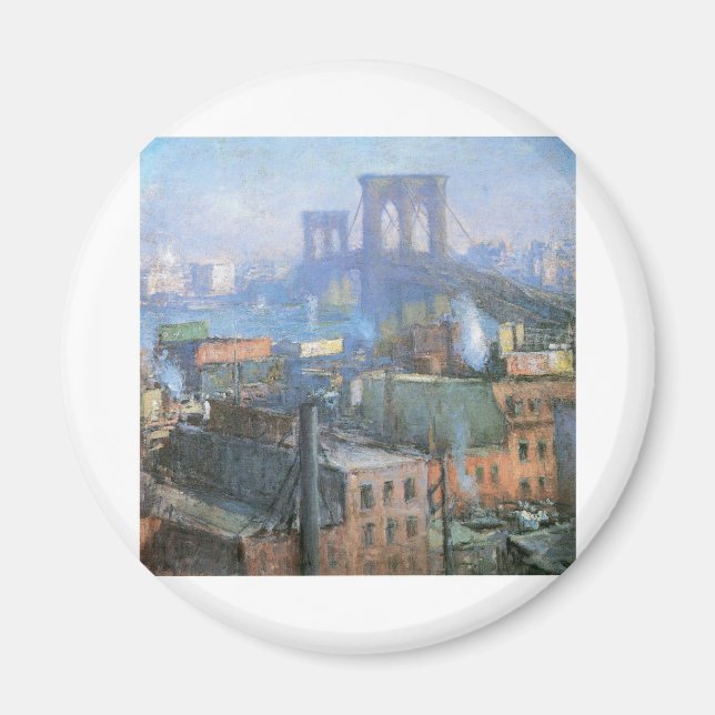 Brooklyn Bridge, East River, ca. 1916 Magnet (Vorne)