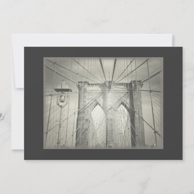 Brooklyn Bridge Einladung - Klassisch (Vorderseite)