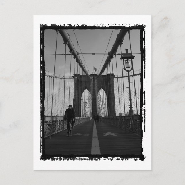Brooklyn Bridge Foto Postkarte (Vorderseite)