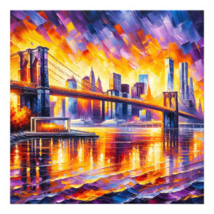 BROOKLYN BRIDGE FOTODRUCK