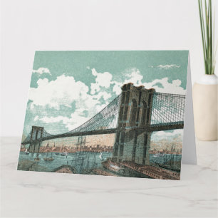 Brooklyn Bridge Große Grußkarte Karte