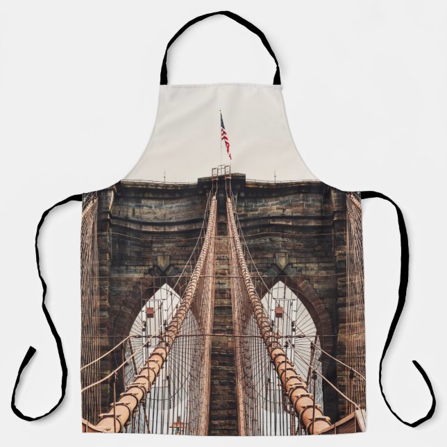 Brooklyn Bridge in New Yorkabstract, Amerika, Amer Schürze (Vorderseite)
