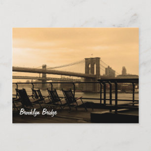 Brooklyn Bridge (individuell anpassbar!) Postkarte