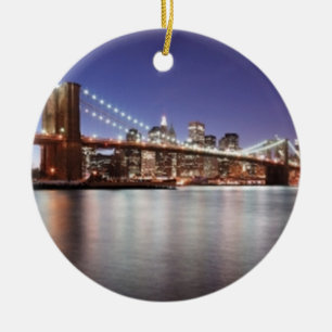 Brooklyn Bridge Keramik Ornament