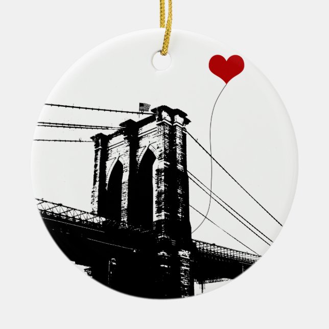 Brooklyn Bridge Keramikornament (Vorne)