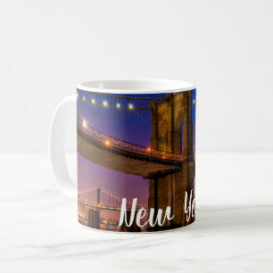 Brooklyn Bridge Landschaftliche Night View Kaffeetasse
