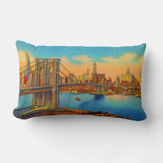 Brooklyn Bridge Lendenkissen (Vorderseite)