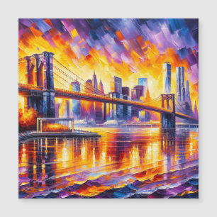 BROOKLYN BRIDGE MAGNETKARTE