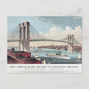 Brooklyn Bridge-Malerei Postkarte