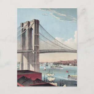 Brooklyn Bridge-Malerei Postkarte