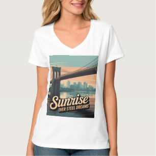 Brooklyn Bridge Morgenspaziergang T-Shirt