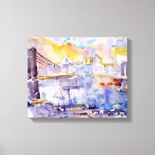 Brooklyn Bridge (New York City Landscape) Leinwanddruck