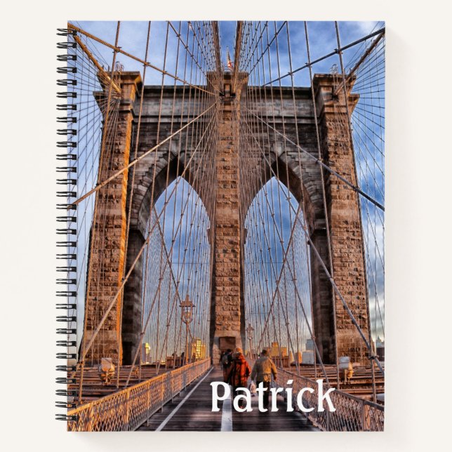 Brooklyn Bridge New York City Notizbuch (Vorderseite)