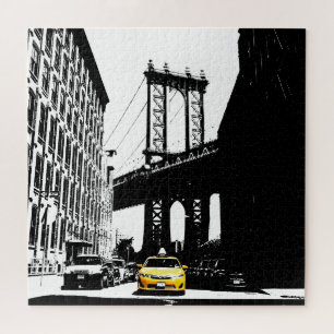 Brooklyn Bridge New York City Nyc Yellow Taxi Puzzle