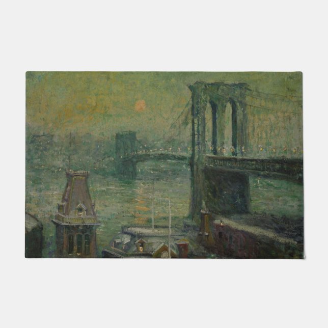 Brooklyn Bridge (New York City Sehenswürdigkeit) ( Fußmatte (Vorderseite)