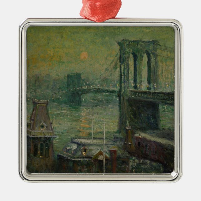 Brooklyn Bridge (New York City Sehenswürdigkeit) ( Ornament Aus Metall (Vorne)