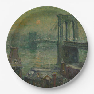 Brooklyn Bridge (New York City Sehenswürdigkeit) ( Pappteller