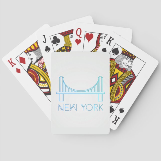 Brooklyn Bridge | New York City Spielkarten (Rückseite)