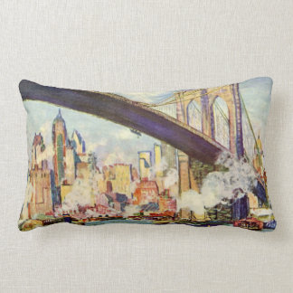 Brooklyn Bridge New York Farbige Künstlerische Lendenkissen