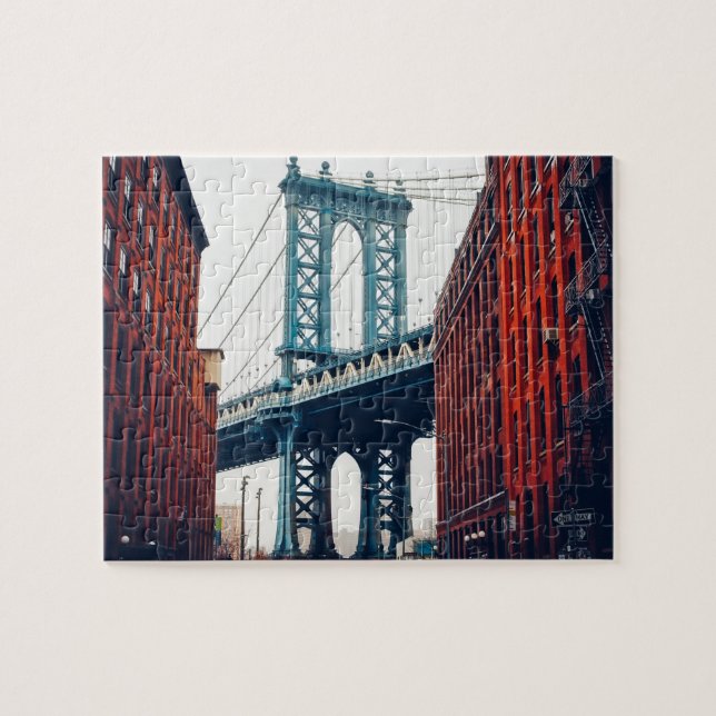Brooklyn Bridge New York Foto Puzzle (Horizontal)