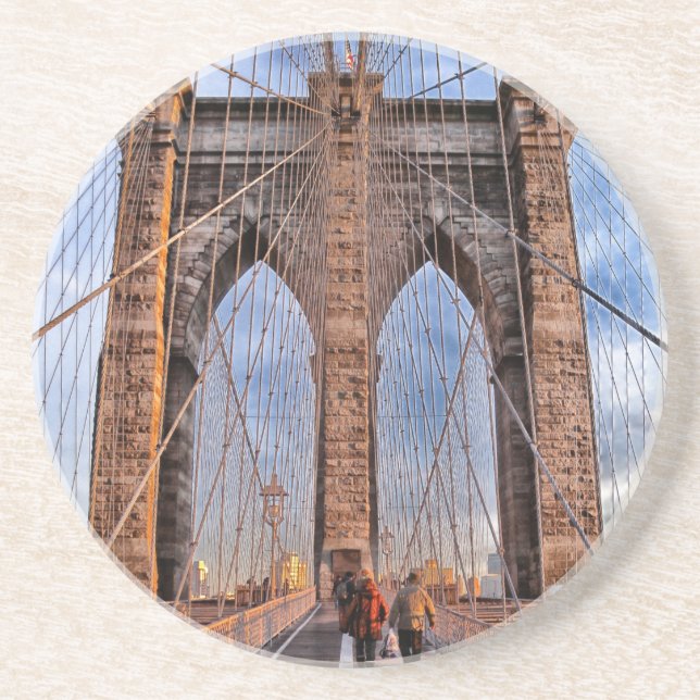 Brooklyn Bridge New York Getränkeuntersetzer (Vorne)