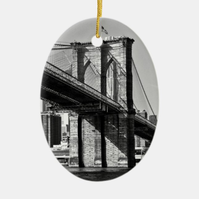 Brooklyn Bridge New York Keramikornament (Vorne)