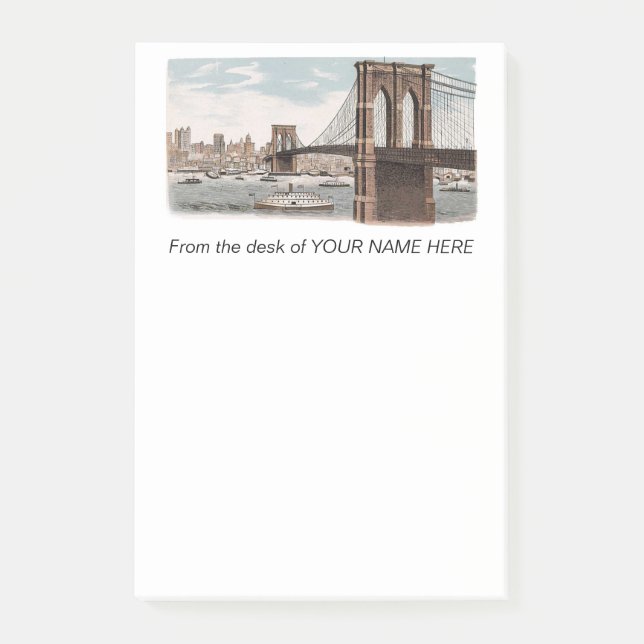 Brooklyn Bridge New York Post-it® Notes Post-it Klebezettel (Vorderseite)