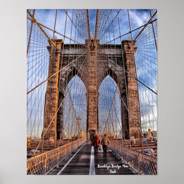 Brooklyn Bridge, New York Poster (Vorne)