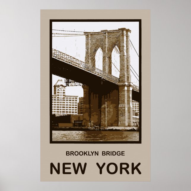Brooklyn Bridge New York Poster (Vorne)