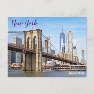 Brooklyn Bridge New York Reise Postkarte