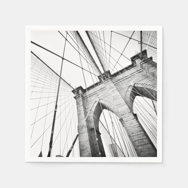 Brooklyn Bridge, New York Serviette (Vorderseite)