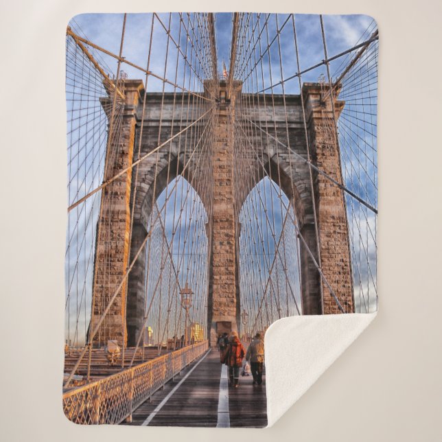 Brooklyn Bridge New York Sherpadecke (Vorderseite)