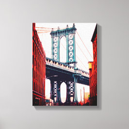 Brooklyn Bridge New York Stretched Canvas Print Leinwanddruck