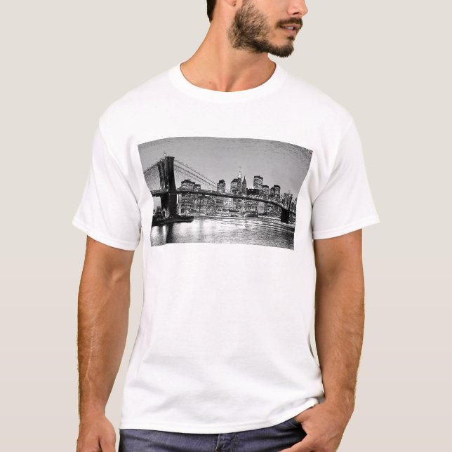 Brooklyn Bridge New York T-Shirt (Vorderseite)
