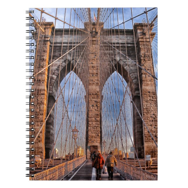 Brooklyn Bridge New York USA Notizblock (Vorderseite)