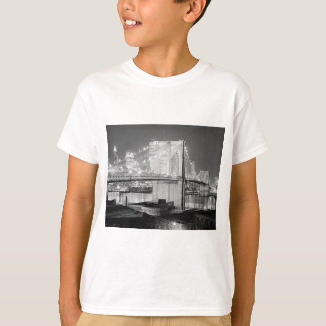 Brooklyn Bridge New York USA T-Shirt (Vorderseite)