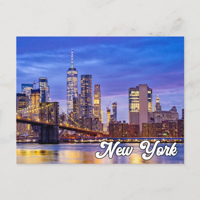 Brooklyn Bridge, New York, Vereinigte Staaten Postkarte (Vorderseite)