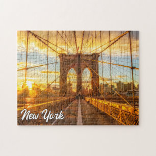 Brooklyn Bridge, New York, Vereinigte Staaten Puzzle