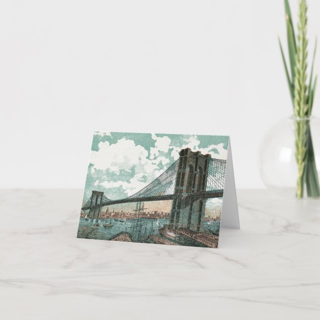 Brooklyn Bridge Note Card Karte (Vorderseite)
