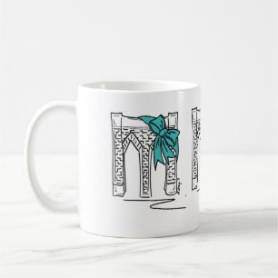 Brooklyn Bridge NYC Christmas Hanukkah Holiday Tasse