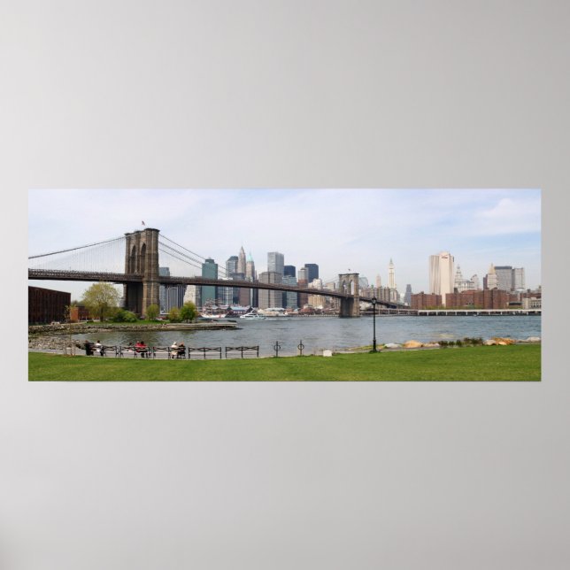 Brooklyn Bridge Panoramic Poster (Vorne)