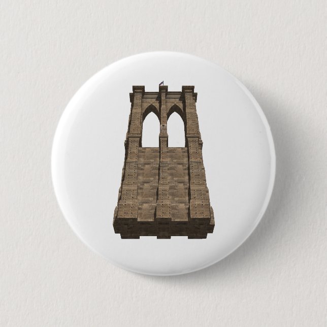 Brooklyn Bridge Pfeiler: 3D-Modell: Button (Vorderseite)