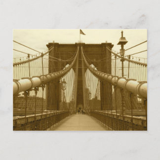 Brooklyn Bridge Postcard - New York City Postcard Postkarte