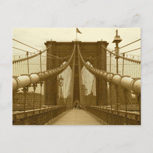 Brooklyn Bridge Postcard - New York City Postcard Postkarte (Vorderseite)